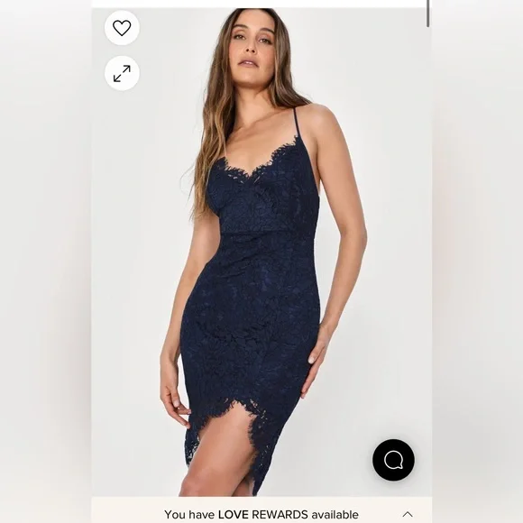 slim fit dress slacks Navy Long Fitted Sequins Lace Mermaid Evening Dress with Plunging Neck EN5405 Size 10 / Navy main image 0